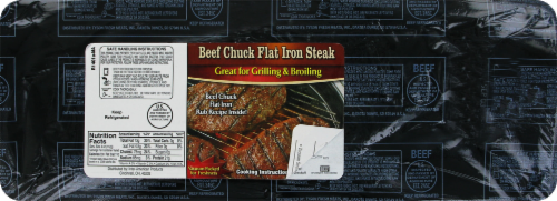 Beef Choice Boneless Flat Iron Steak (1 Steak) Perspective: back