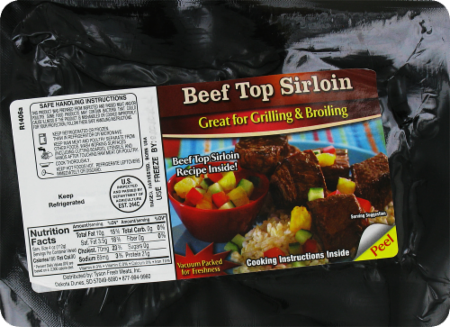 Beef Top Sirloin Steak (Single) Perspective: back