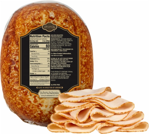 Private Selection® Golden Roasted Lower Sodium† Deli Chicken Breast Sliced Perspective: back