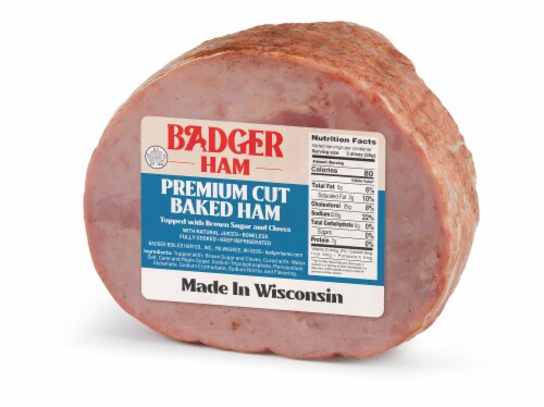 Badger Premium Cut Baked Brown Sugar Ham Perspective: back
