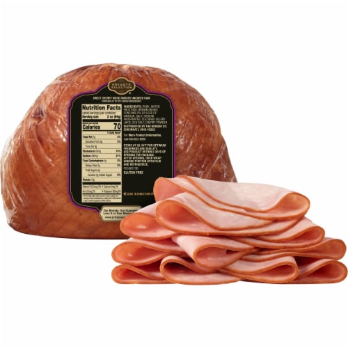 Private Selection® Grab & Go Sweet Cherry Wood Smoked Ham Fresh Sliced Deli Meat Perspective: back