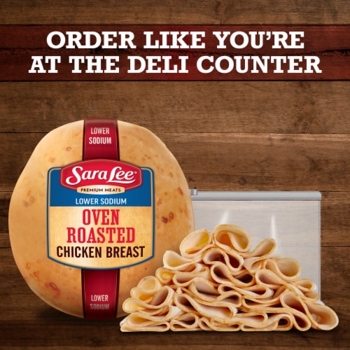 Sara Lee® Lower Sodium Oven Roasted Chicken Breast Deli Sliced Lunch Meat Perspective: back