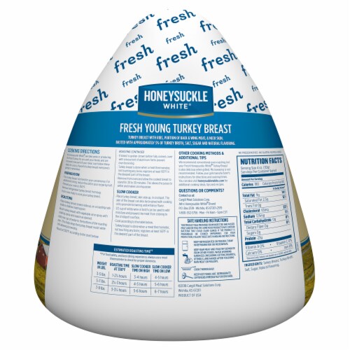 Honeysuckle White® Fresh Young Bone-In Turkey Breast Perspective: back