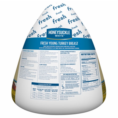 Honeysuckle White® Fresh Young Bone-In Turkey Breast Perspective: back