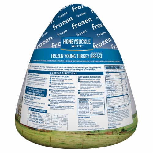 Honeysuckle White® Frozen Bone-In Turkey Breast with Gravy Perspective: back