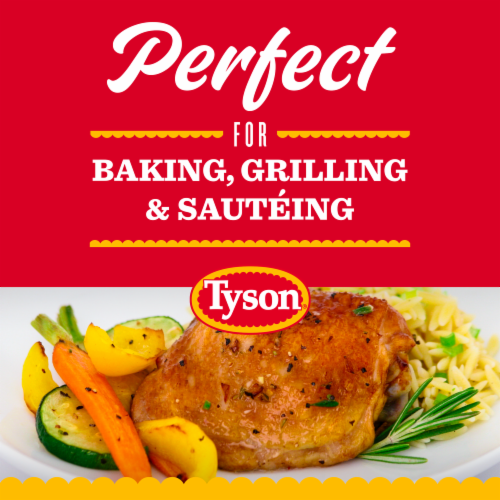 Tyson All Natural Bone-In Fresh Chicken Thighs Perspective: back