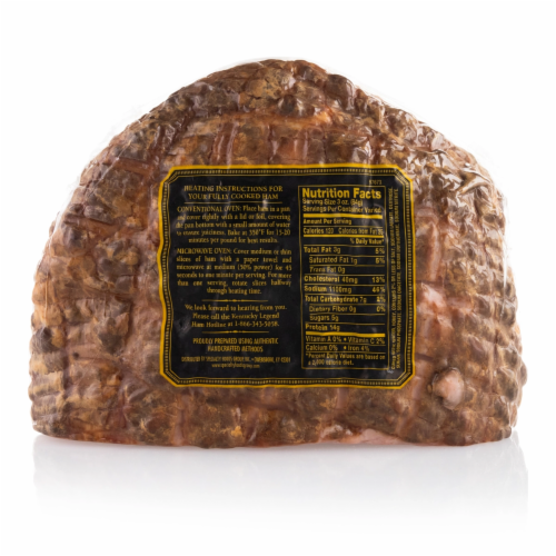 Kentucky Legend® Sweet Honey Smoked Half Ham Perspective: back