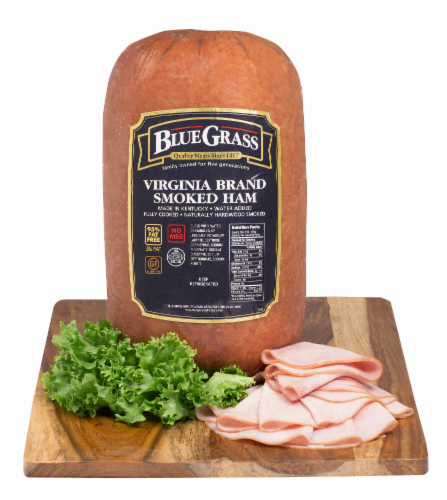 Blue Grass Virginia Brand Smoked Ham Fresh Sliced Deli Meat Perspective: back