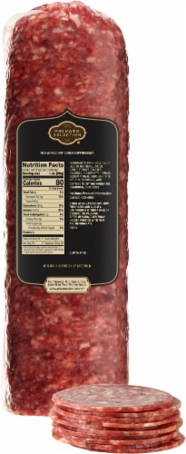 Private Selection® Hard Salami Fresh Sliced Deli Meat Perspective: back