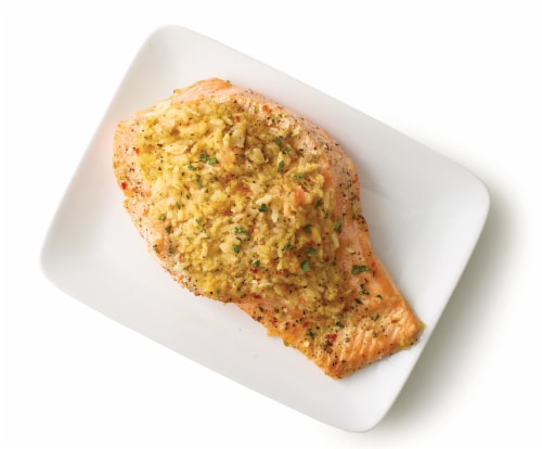 Home Chef Ready to Cook Atlantic Stuffed Salmon Perspective: back