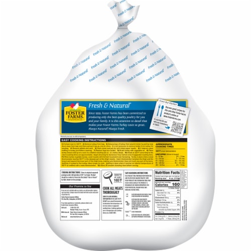 Foster Farms Fresh & Natural Young Turkey Breast Perspective: back