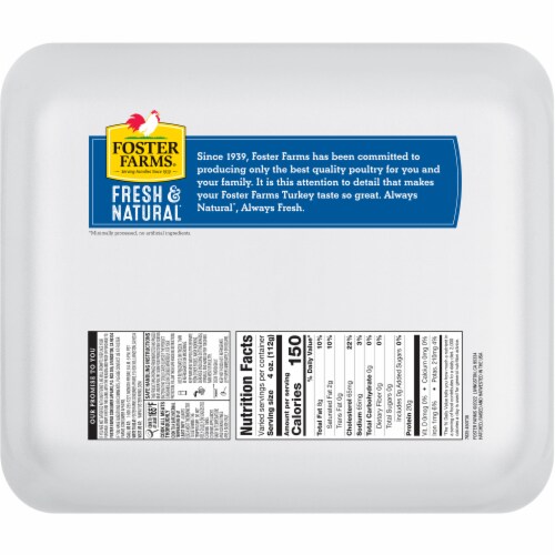 Foster Farms Fresh & Natural Turkey Wing Drummettes Perspective: back