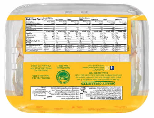 Rocky® Fresh Free Range Chicken Thighs Perspective: back