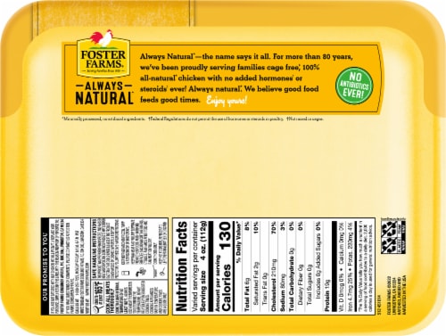 Foster Farms Fresh & Natural Cage Free Chicken Gizzards & Hearts Perspective: back