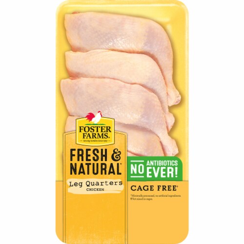 Foster Farms Fresh & Natural Chicken Leg Quarters Perspective: back