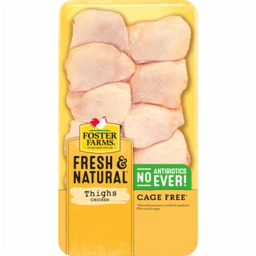 Foster Farms Fresh & Natural Chicken Thighs Perspective: back