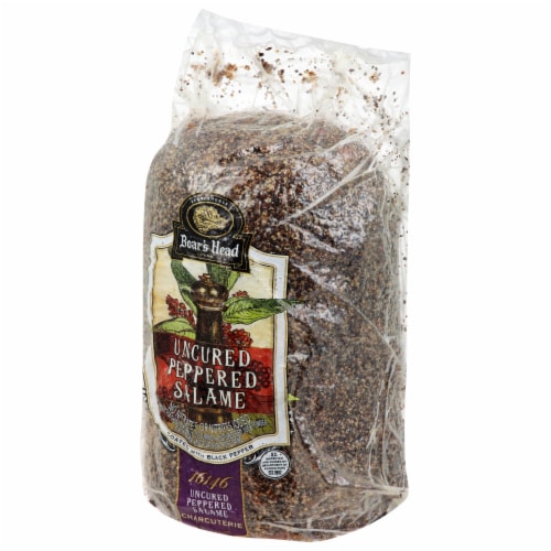 Boar's Head Uncured Peppered Salame Perspective: back