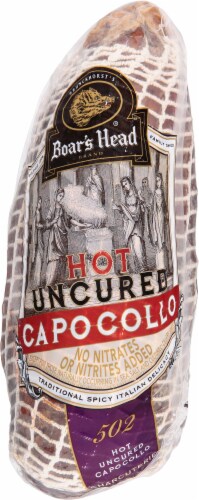 Boar's Head Hot Uncured Capocollo Perspective: back