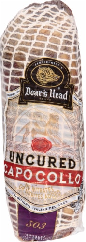 Boar's Head Uncured Capocollo Perspective: back