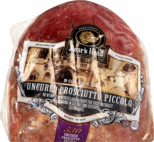 Boar’s Head Uncured Prosciutto Piccolo Perspective: back