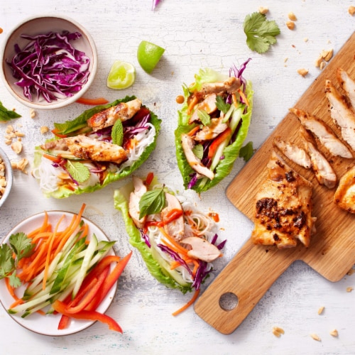 Foster Farms Fresh & Natural Boneless Skinless Chicken Breast Fillets Perspective: back