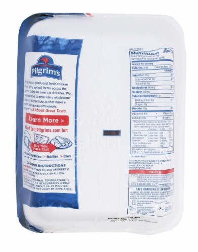 Pilgrim's Pride Fresh Chicken Thighs 100% Natural Perspective: back