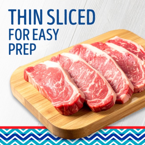 Kroger® Mercado Thin Sliced Beef Strip Steak Perspective: back
