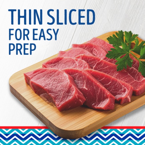 Kroger Mercado Thin Sliced Beef Bottom Round Steak Perspective: back