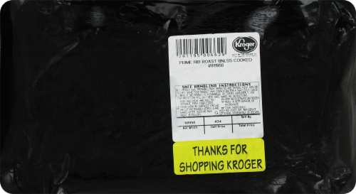 Private Selection™ Fully Cooked Beef Prime Rib Roast Perspective: back