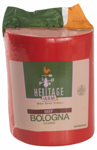 Heritage Farm™ Beef Bologna Fresh Sliced Deli Meat Perspective: back