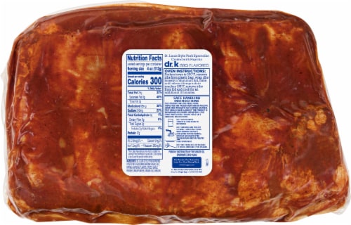 Kroger® Dr. K BBQ Flavored St. Louis Style Pork Spareribs Perspective: back