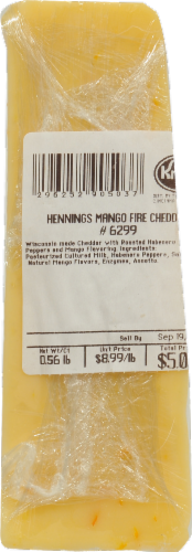 Mango Fire Cheddar Wheel Perspective: back