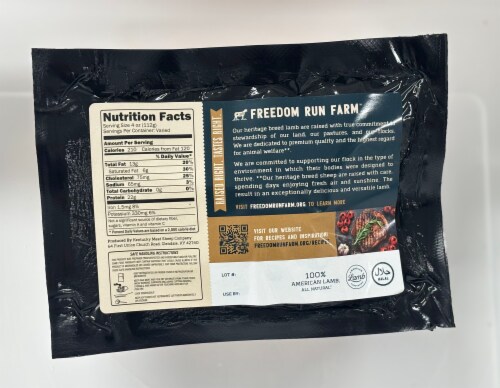 Freedom Run Farm Lamb Top Sirloin Roast Boneless Perspective: back