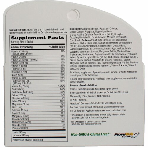 Centrum Silver Adults 50 Complete Multivitamin Multimineral Supplement Tablets 125 Ct