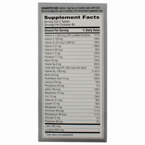 Centrum® Minis Men's 50+ Multi-Vitamin Tablets Perspective: back