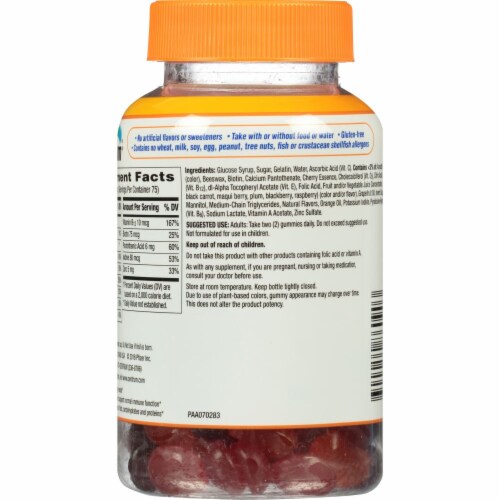 Centrum® MultiGummies® Cherry Berry & Orange Adult Multi-Vitamin Gummies Perspective: back