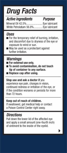 Refresh Lacri-Lube Lubricant Eye Ointment for Nighttime Dry Eye Relief Perspective: back