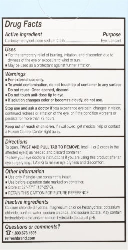 Refresh Plus Moisturizing Relief Lubricant Eye Drops Perspective: back