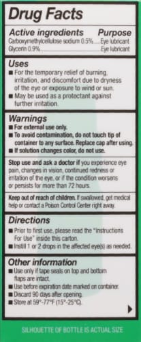 Refresh Tears® PF Lubricant Eye Drops Perspective: back