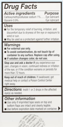 Refresh Optive Gel Drops Extended Therapy Lubricant Eye Gel Perspective: back