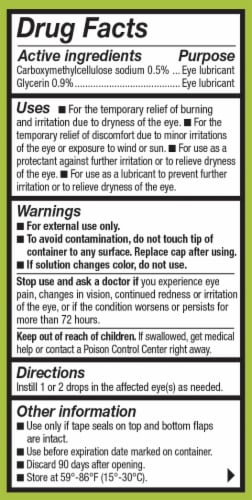 Refresh® Relieva™ Lubricant Eye Drops Perspective: back