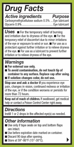 Refresh® Relieva™ Lubricant Eye Drops Perspective: back