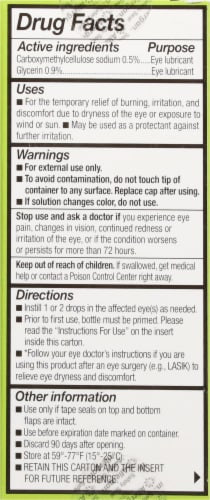 Refresh Relieva Preservative Free Lubricant Eye Drops Perspective: back