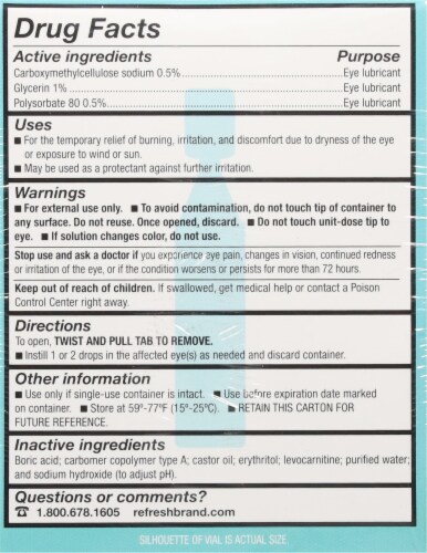 Refresh® Digitial PF Lubricant Eye Drops Perspective: back