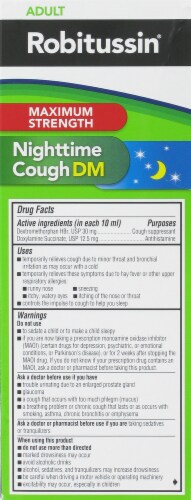 Robitussin Nighttime Cough DM Perspective: back