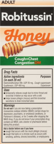Robitussin® Adult Honey Cough + Chest Congestion DM Liquid Perspective: back