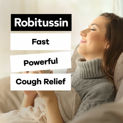 Robitussin DM Max, Cough plus Chest Congestion Relief, Dextromethorphan, Real Honey Flavor Syrup Perspective: back