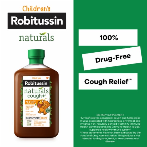 Children’s Robitussin Naturals Honey & Ivy Leaf Syrup Perspective: back