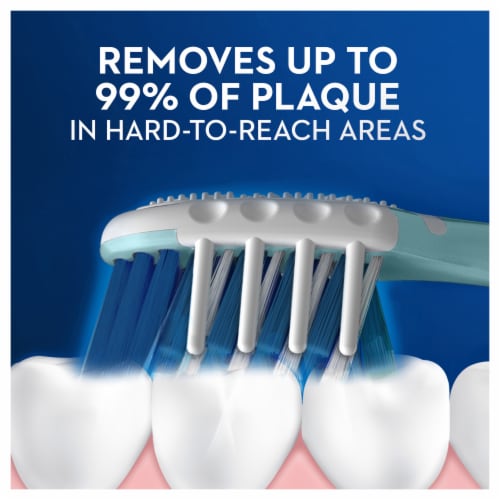 Oral-B CrossAction All In One Deep Plaque Removal Toothbrush Perspective: back