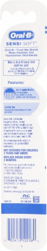 Oral-B® Sensi Soft Ultra Soft Toothbrush Perspective: back